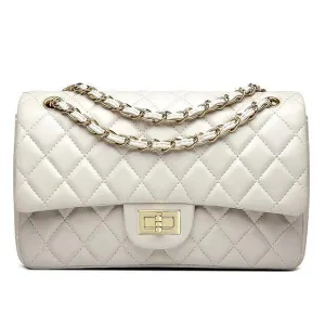 European ClassiC Design Women Tote Style Handbag-White