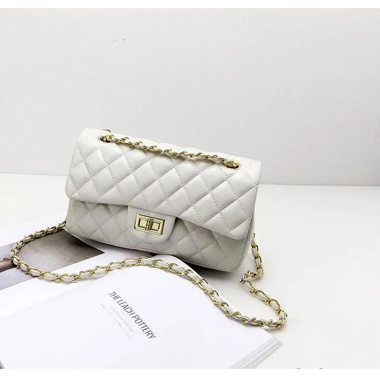 European ClassiC Design Women Tote Style Handbag-White