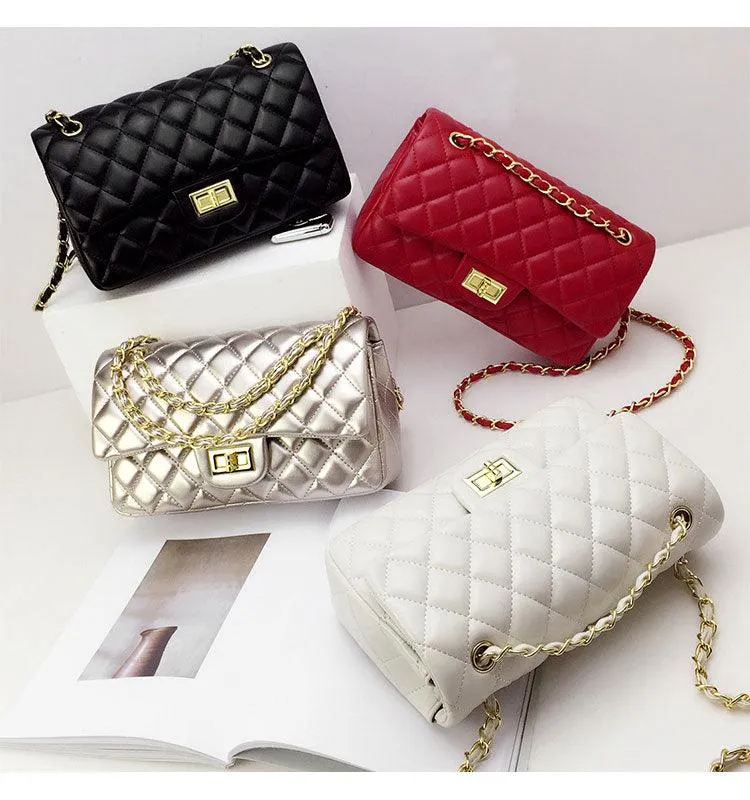 European ClassiC Design Women Tote Style Handbag-White