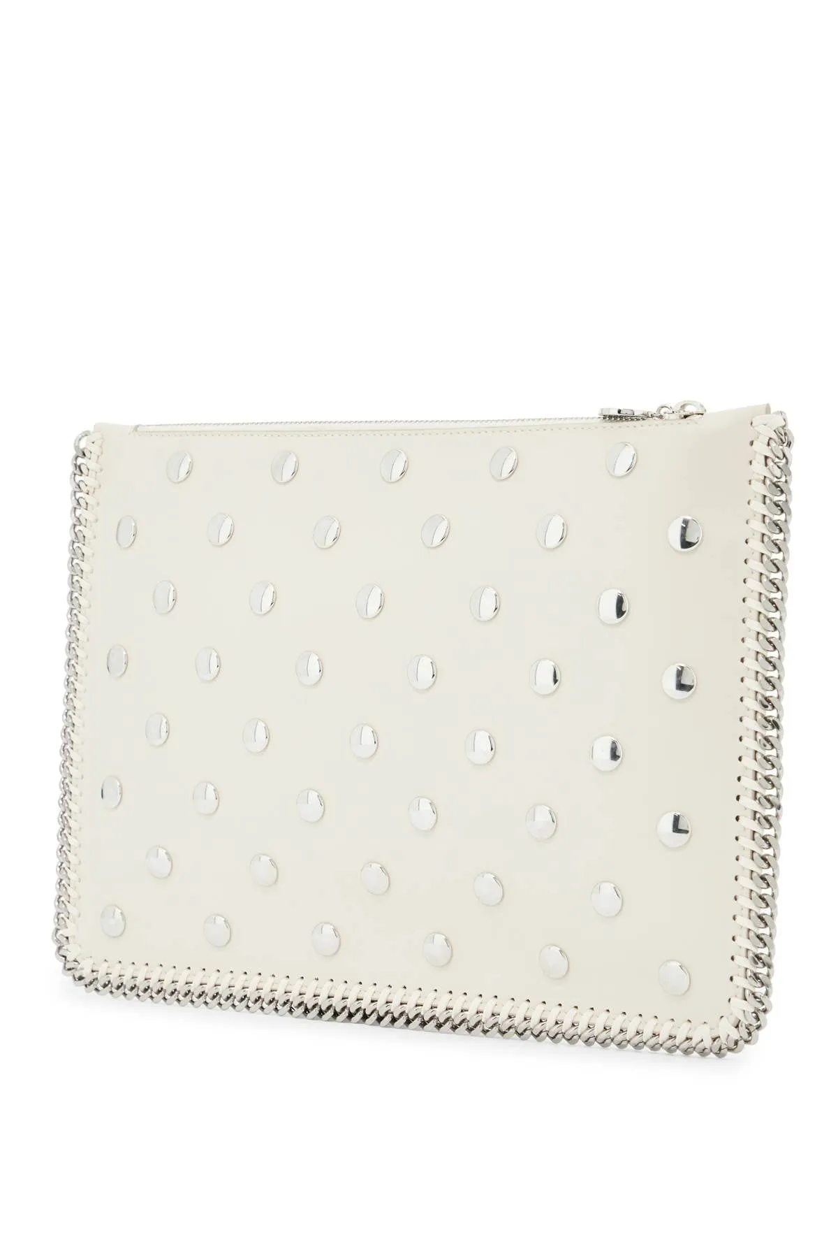 falabella studded pouch with
