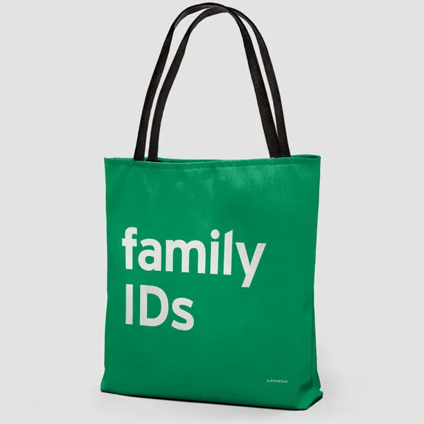 Family IDs - Tote Bag