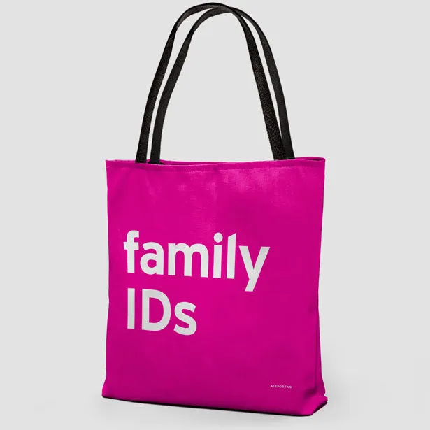 Family IDs - Tote Bag