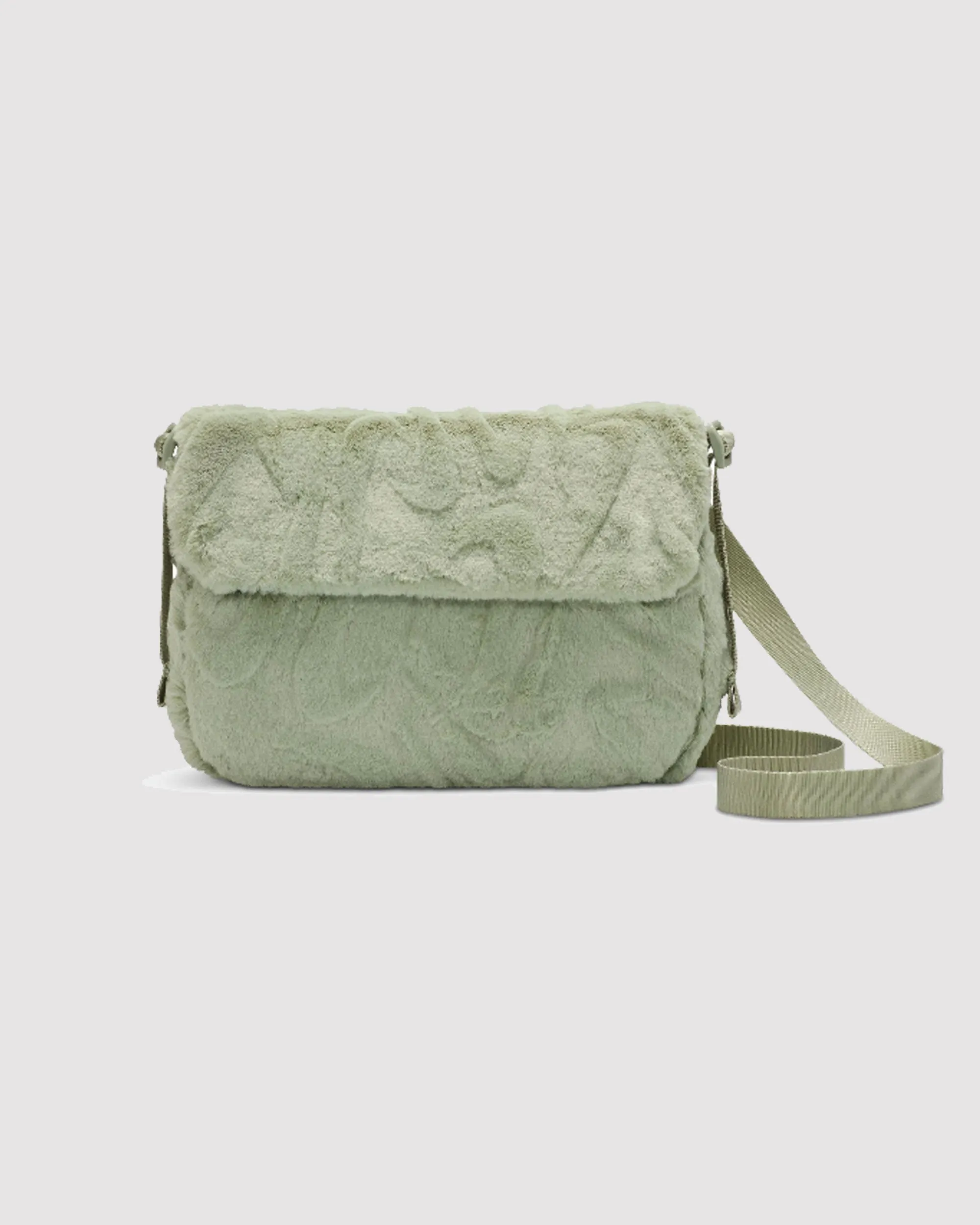FAUX FUR CROSSBODY BAG "JADE HORIZON"