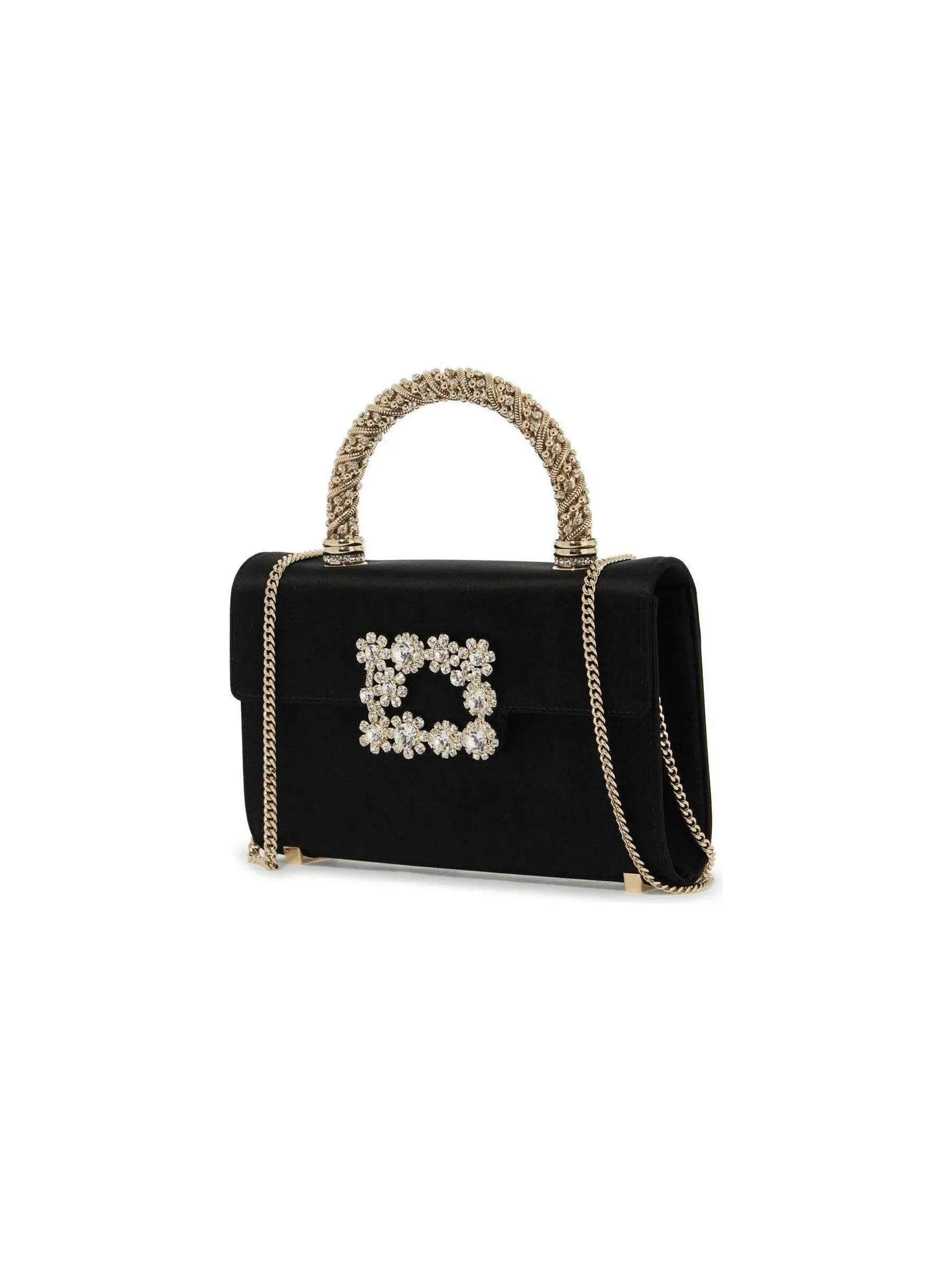 Flower Strass Jewel Buckle Evening Bag