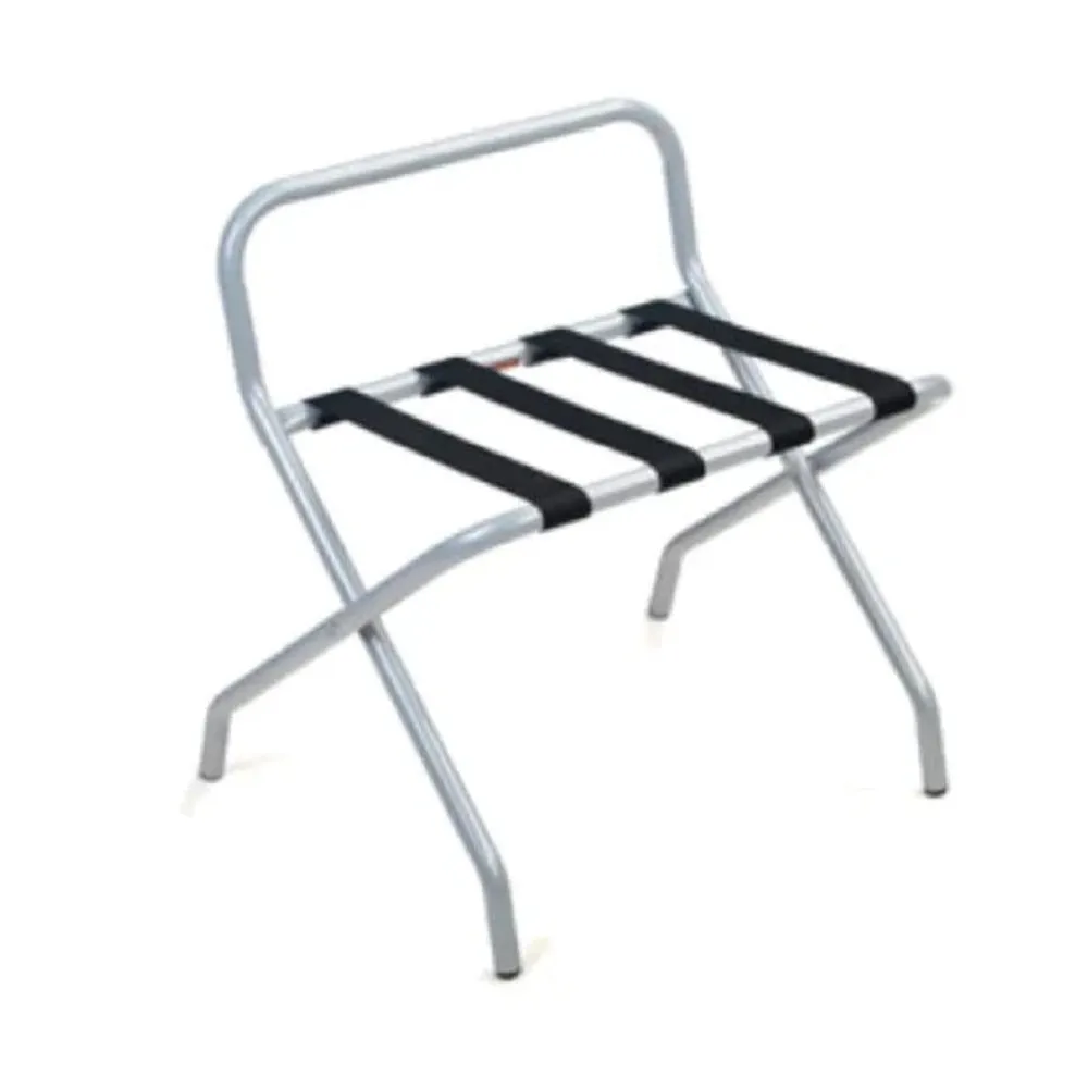 Forbes Industries 800-SH 24" Luggage Rack, Silver (Powder-epoxy) With Back Bar