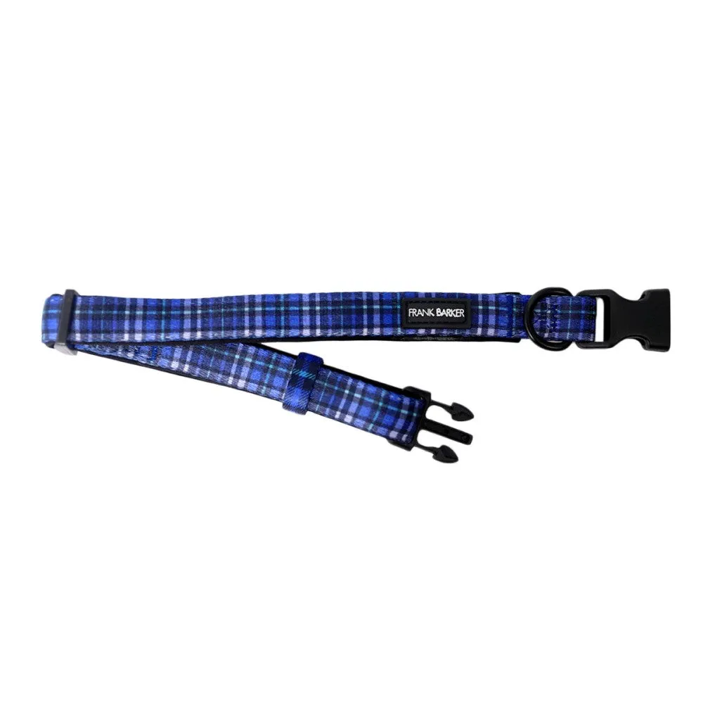 Frank Barker Collar Blue Plaid L