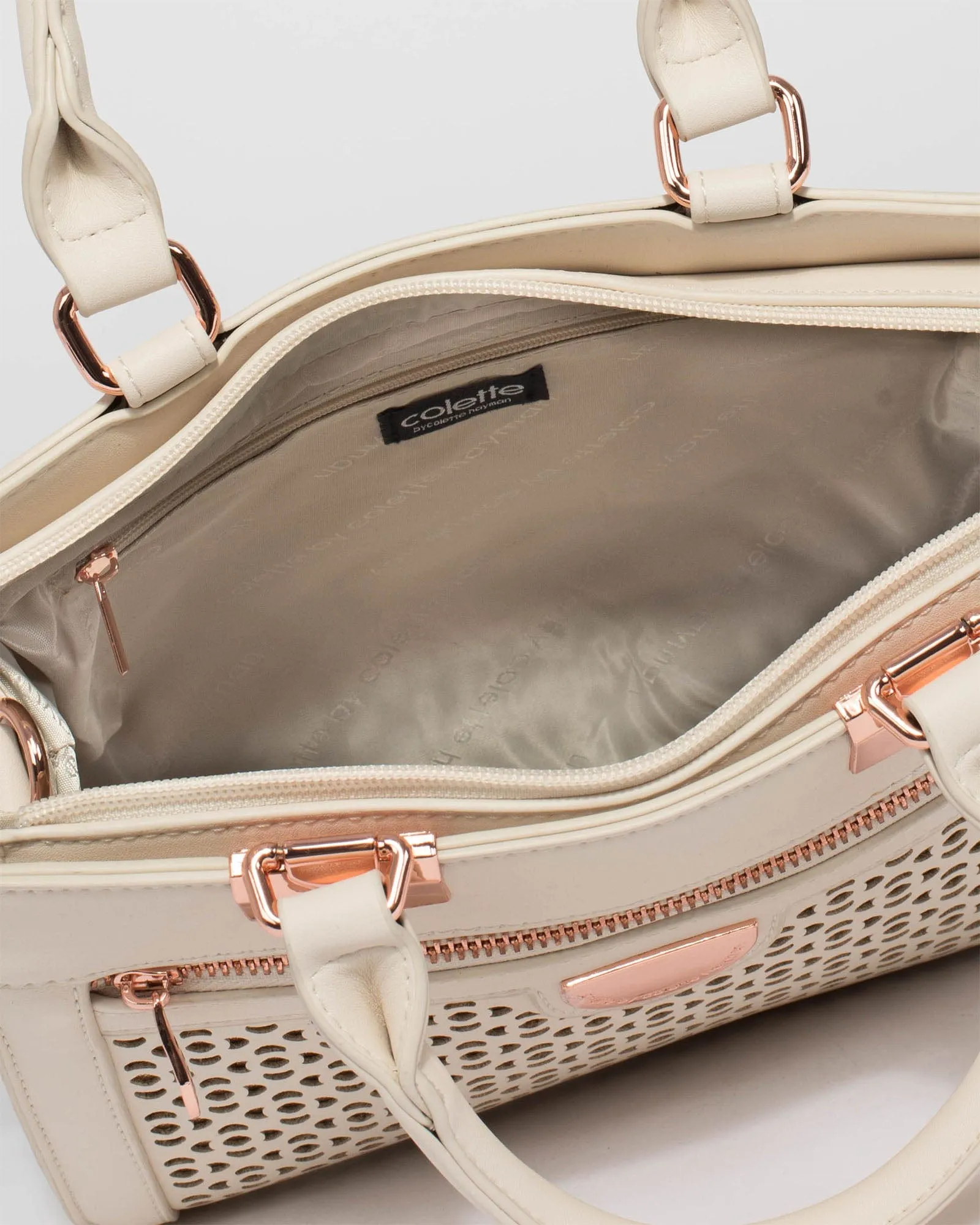 Ginger Punchout 2 Ivory Tote Bag