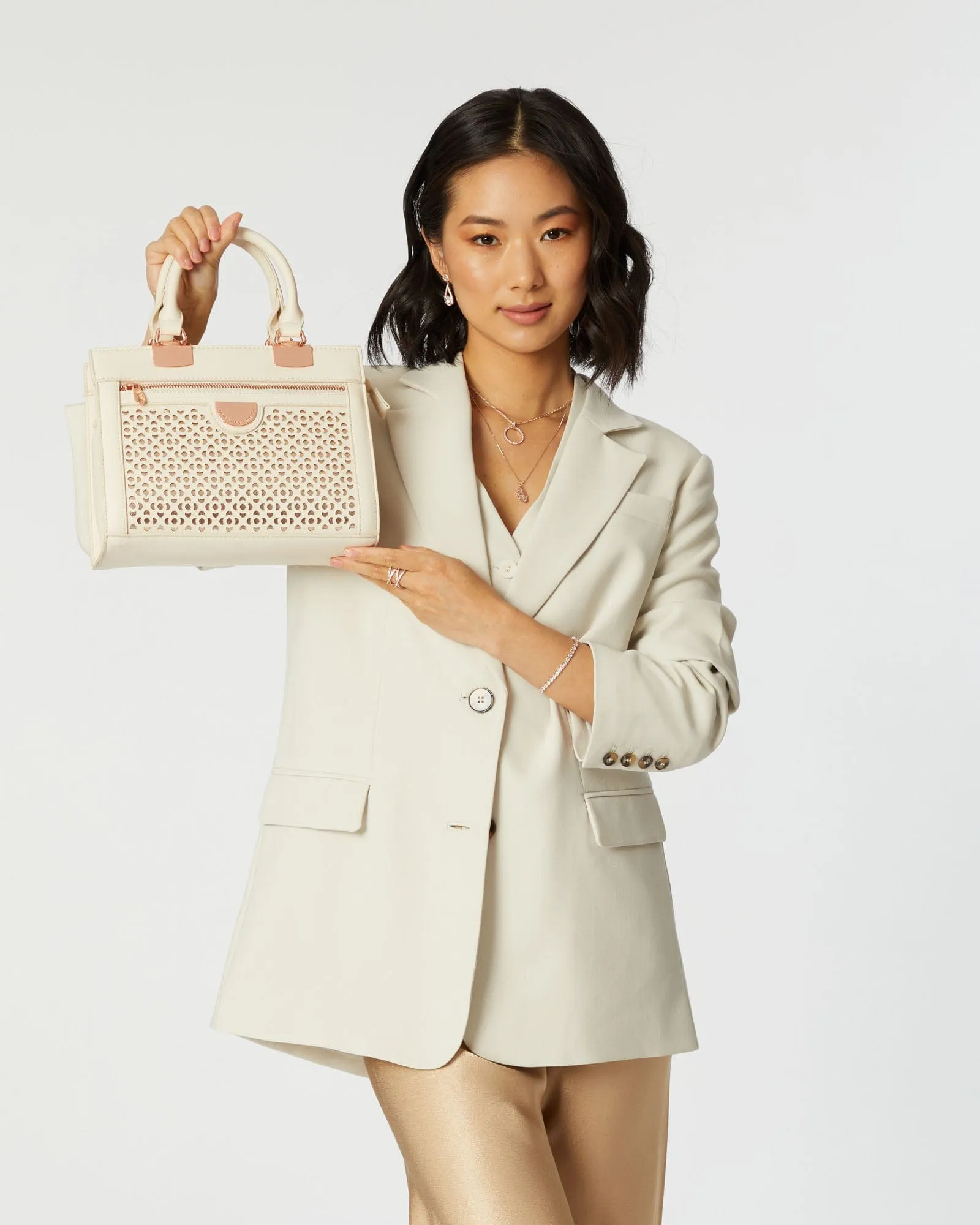 Ginger Punchout 2 Ivory Tote Bag