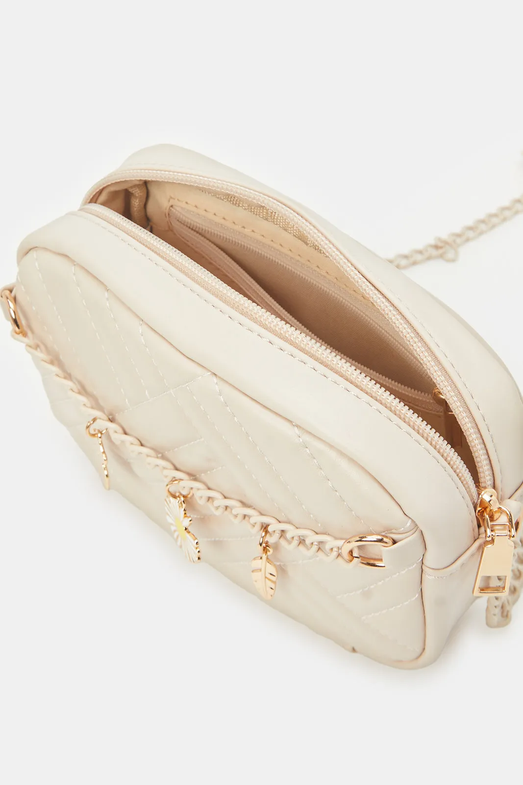 Girls Beige Cross Body Bag
