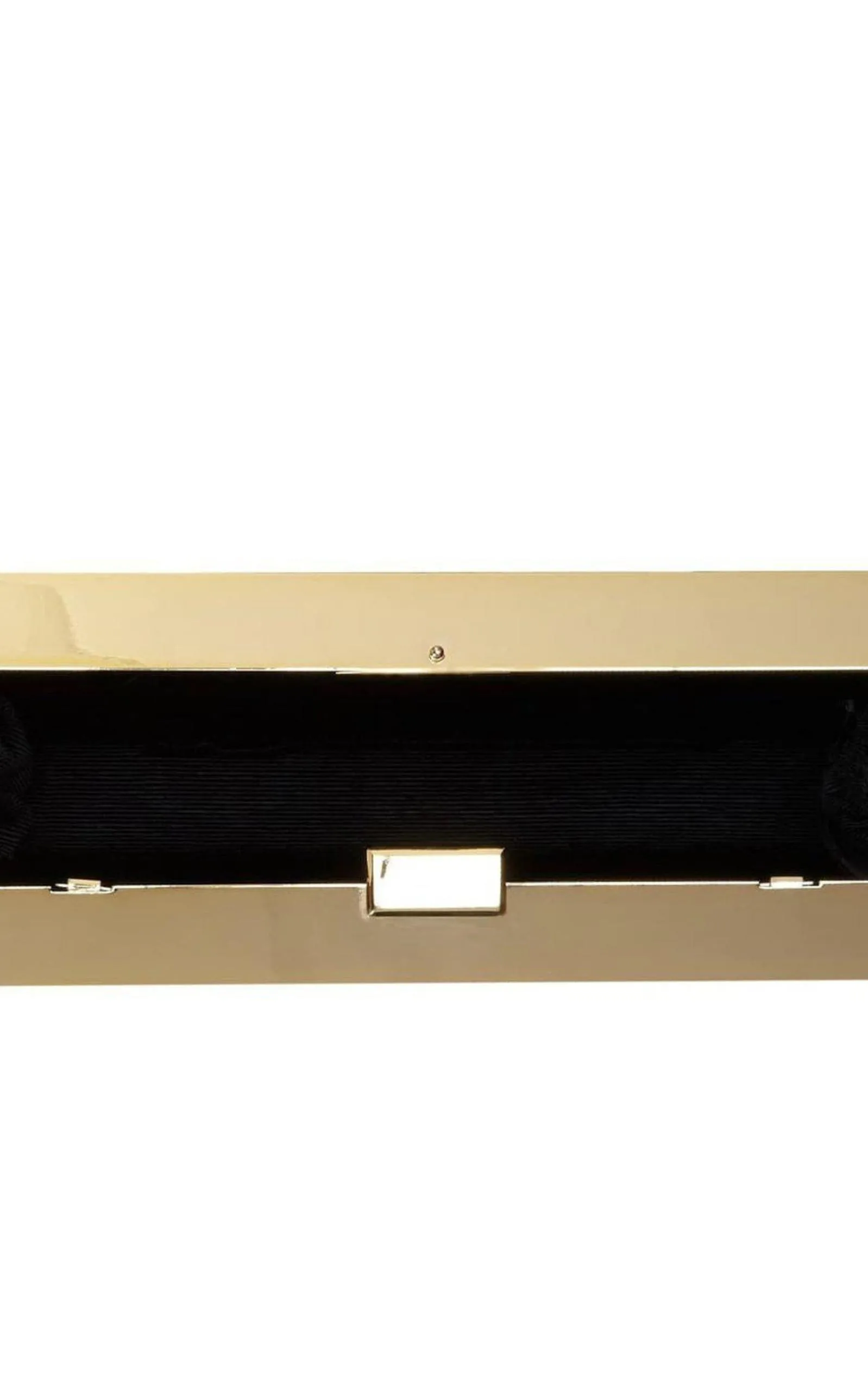 Gold Ariana Rock Crystal Hard Clutch