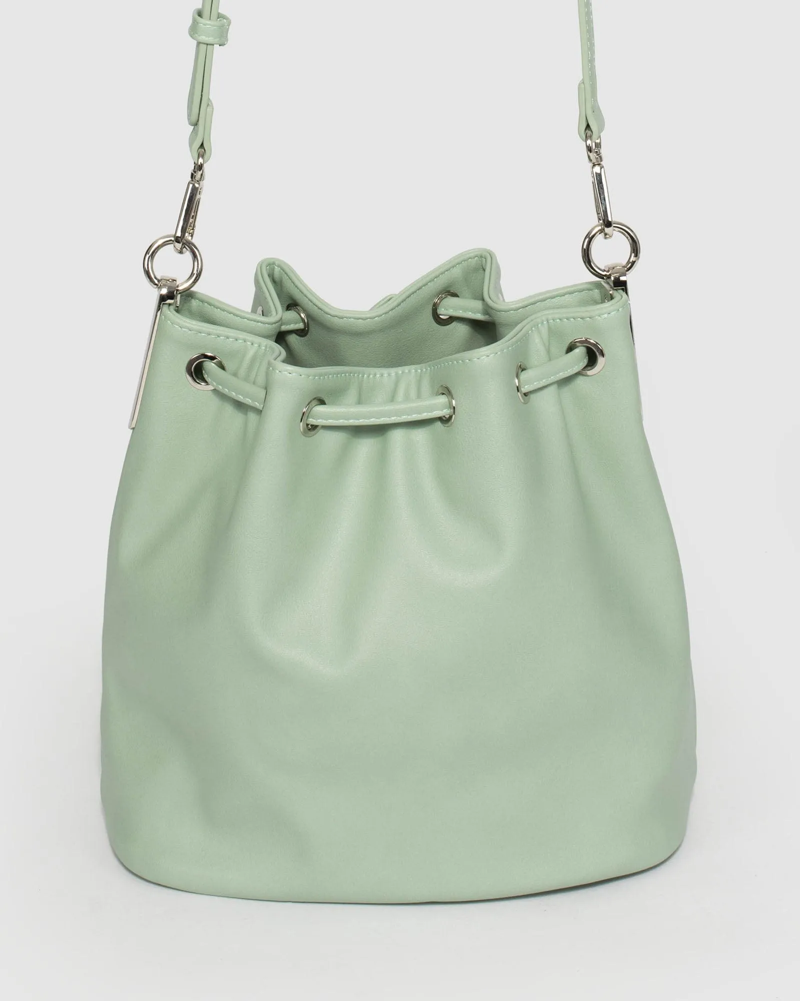 Green Giselle Hardware Bucket Bag