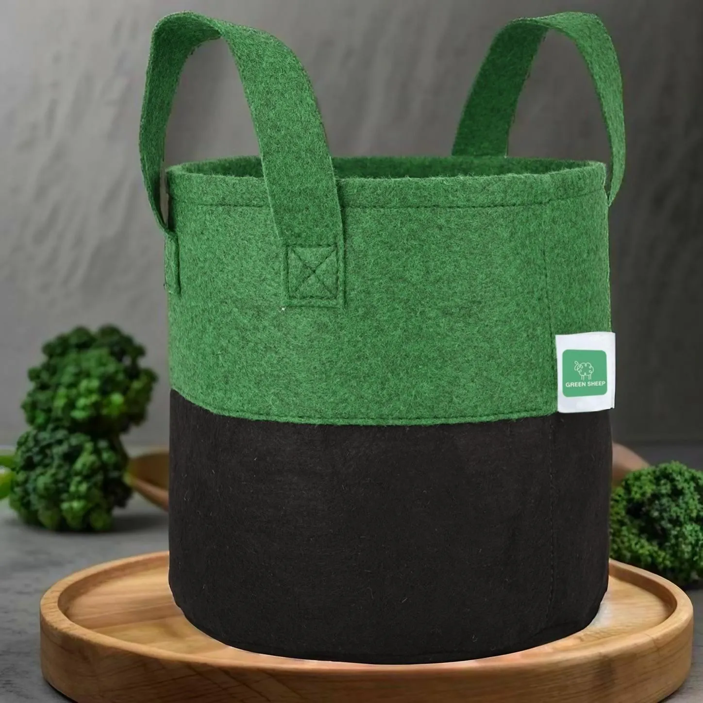 Greensheep Geo Fabric Grow Bags ( Green/ Black )