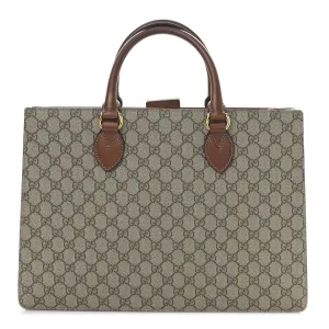 Gucci Gg Supreme Large Top Handle Bag
