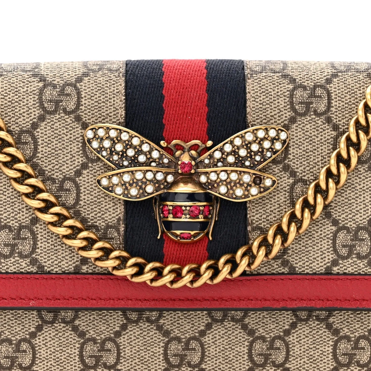 Gucci Gg Supreme Web Queen Margaret