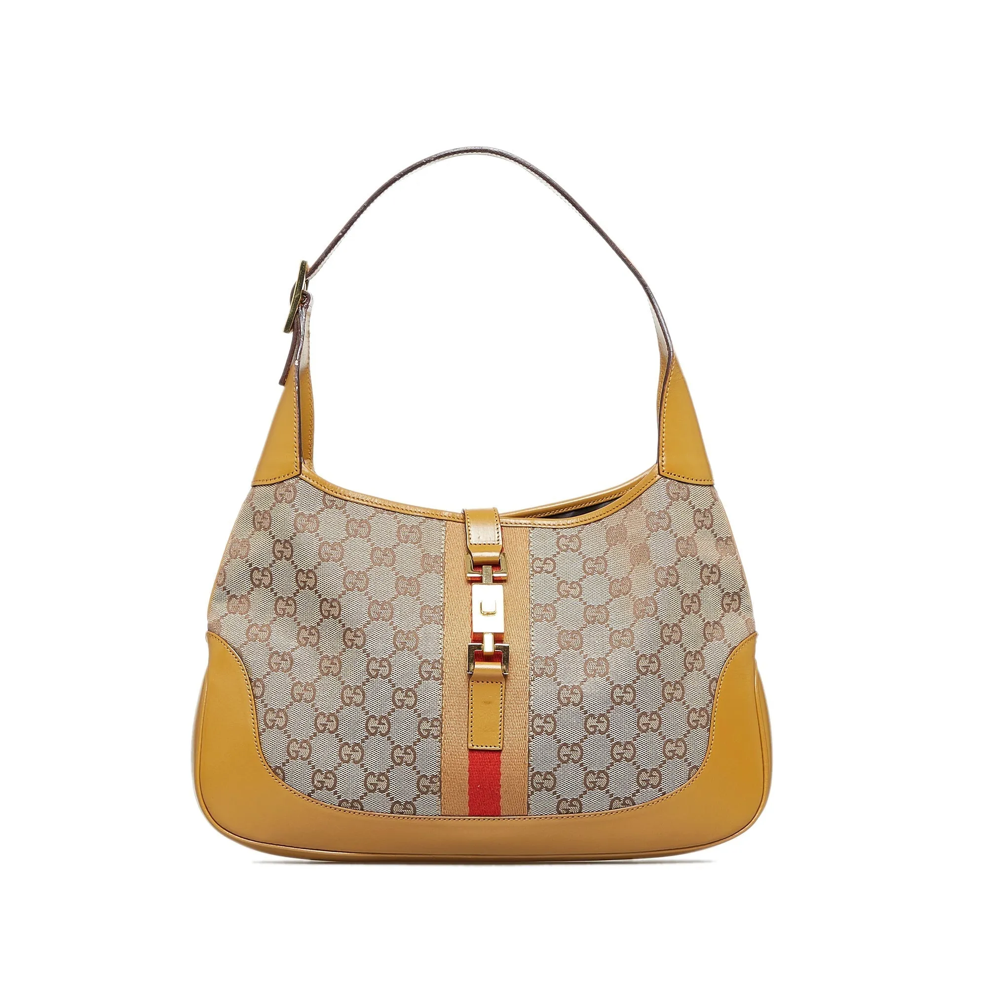 Gucci Jackie Shoulder Bag Brown GG Canvas