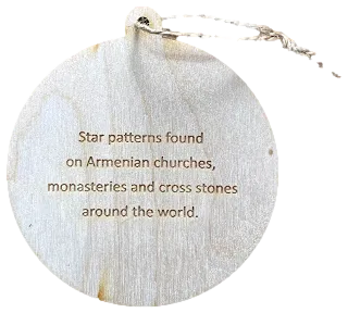 Hand-Painted Wooden Ornaments "Star Series"