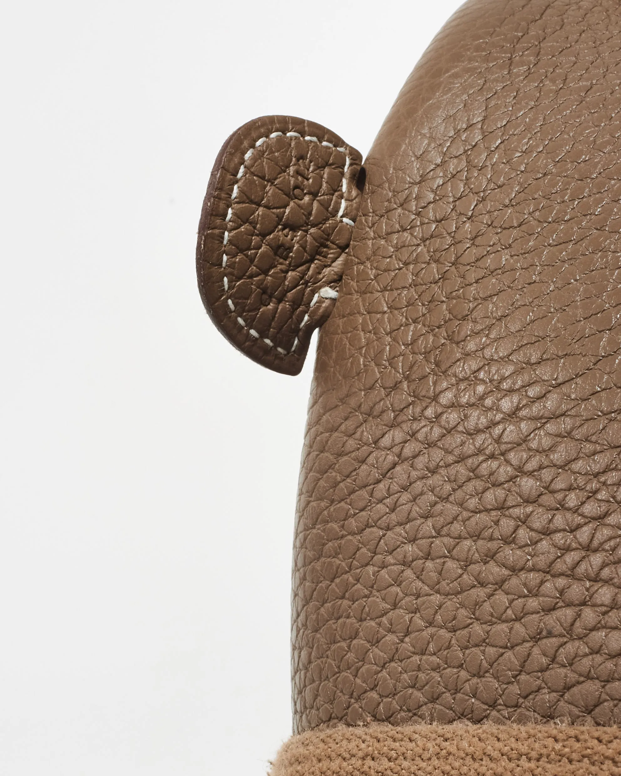 Hermès Étoupe Clemence Leather Evelyne III Bag