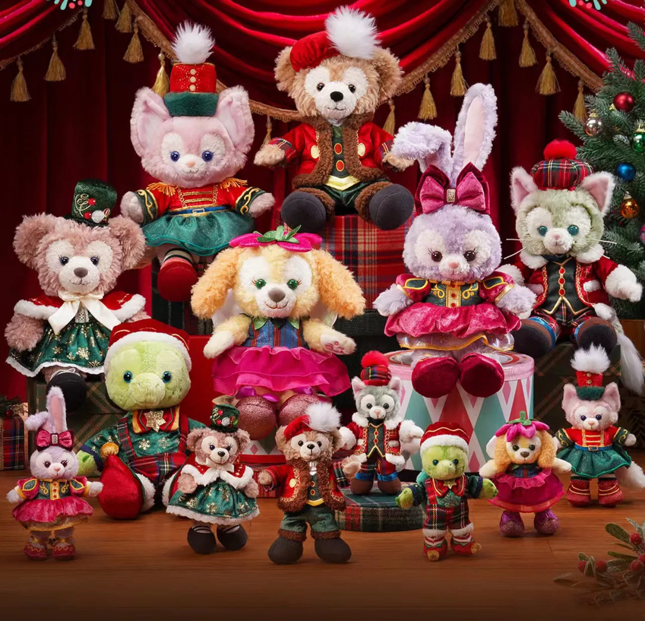 HKDL - 2024 Christmas Duffy and Friends x Olu Mel Plush Keychain