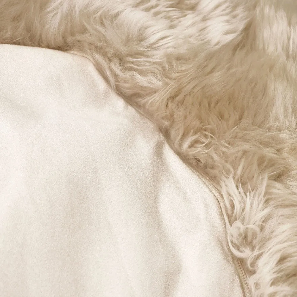 Honey Sheepskin Beanbag - Luxurious Comfort