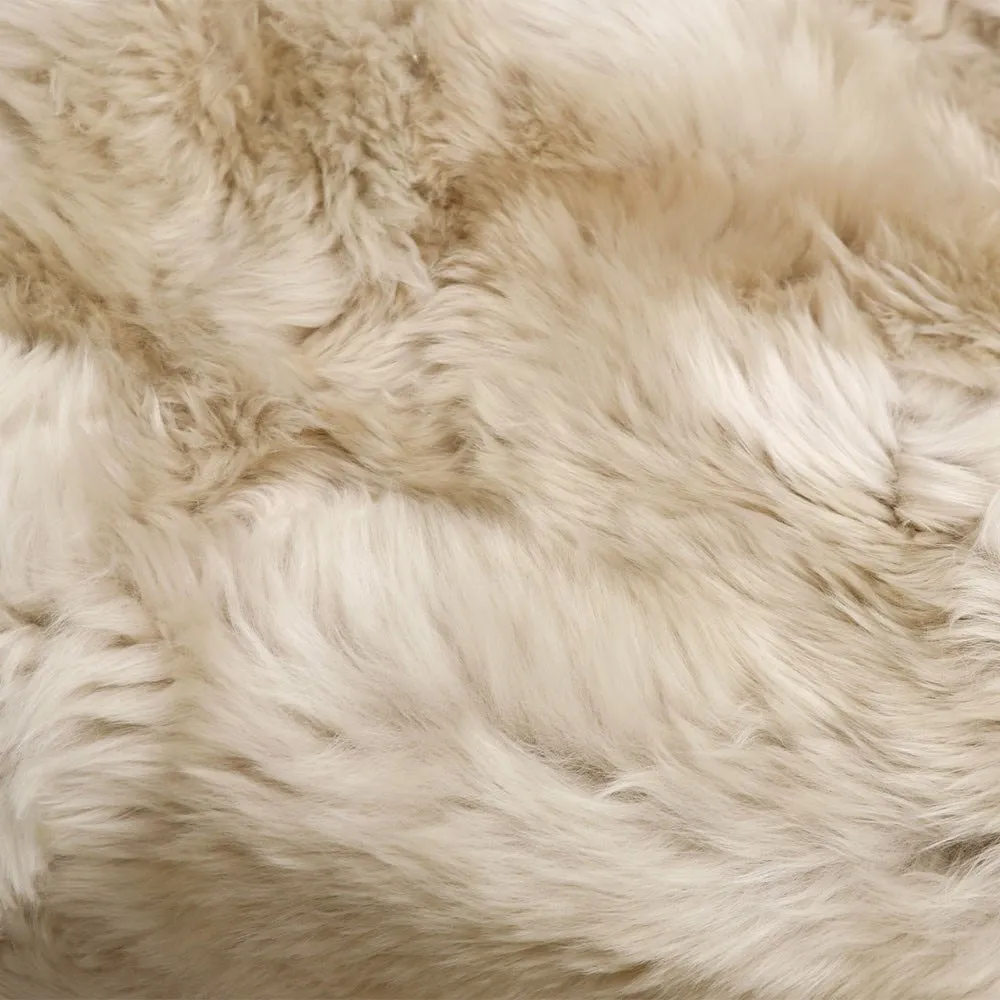 Honey Sheepskin Beanbag - Luxurious Comfort