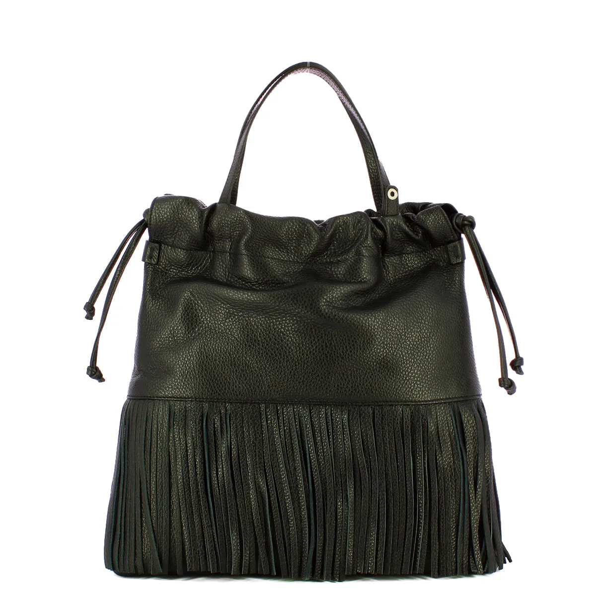 Iuntoo - Suadente Nero Large Handbag - 114011 - NERO