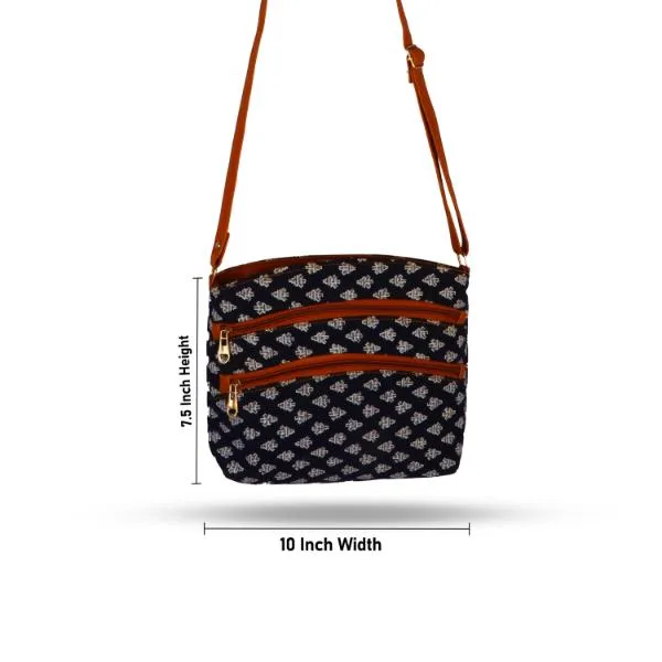 Ladies Hand Bag  - 7.5 x 10  Inches |  Ladies Side Bag/ Sling Bags for Women/ Assorted Colours