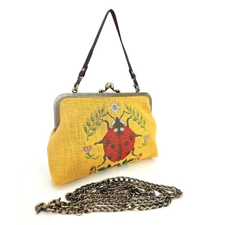 Lady bug Vintage Kisslock Bag