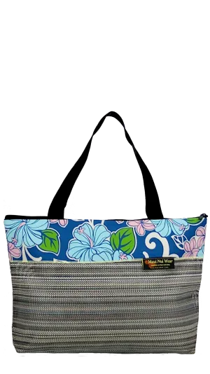 Lg Mesh Tote Bag Floral Polu