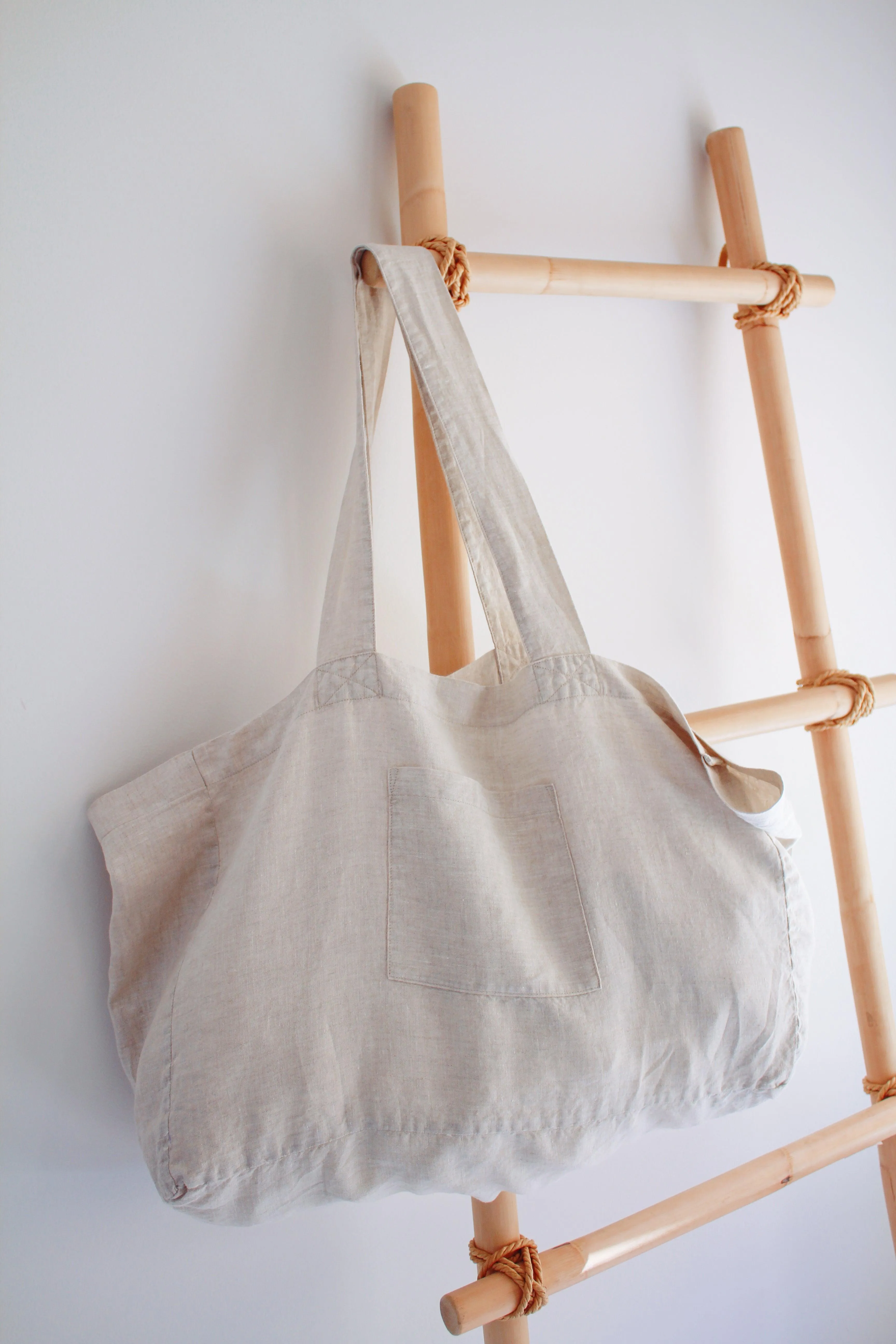 Linen Tote - SAND