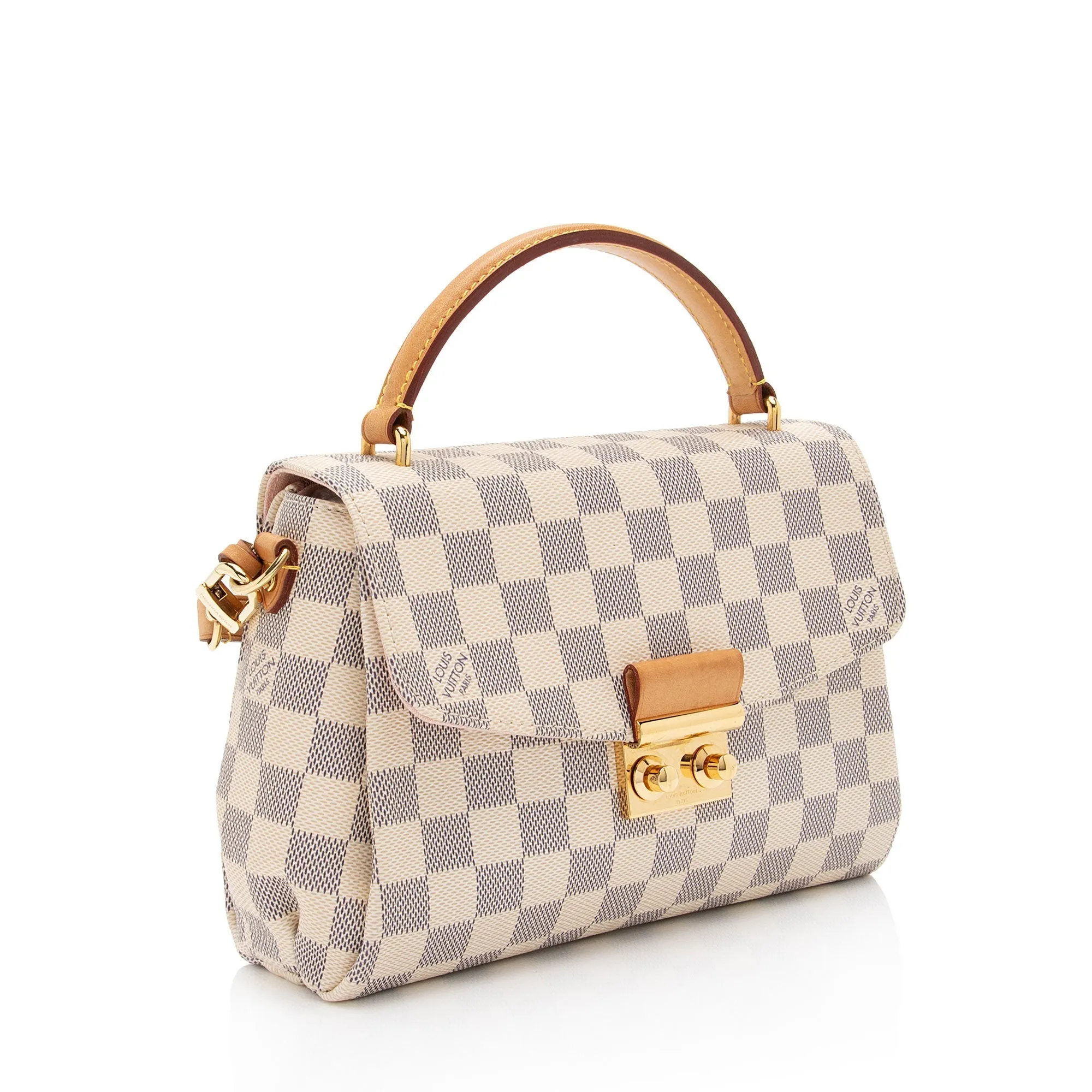 Louis Vuitton Damier Azur Croisette Shoulder Bag (SHF-SJuLJB)