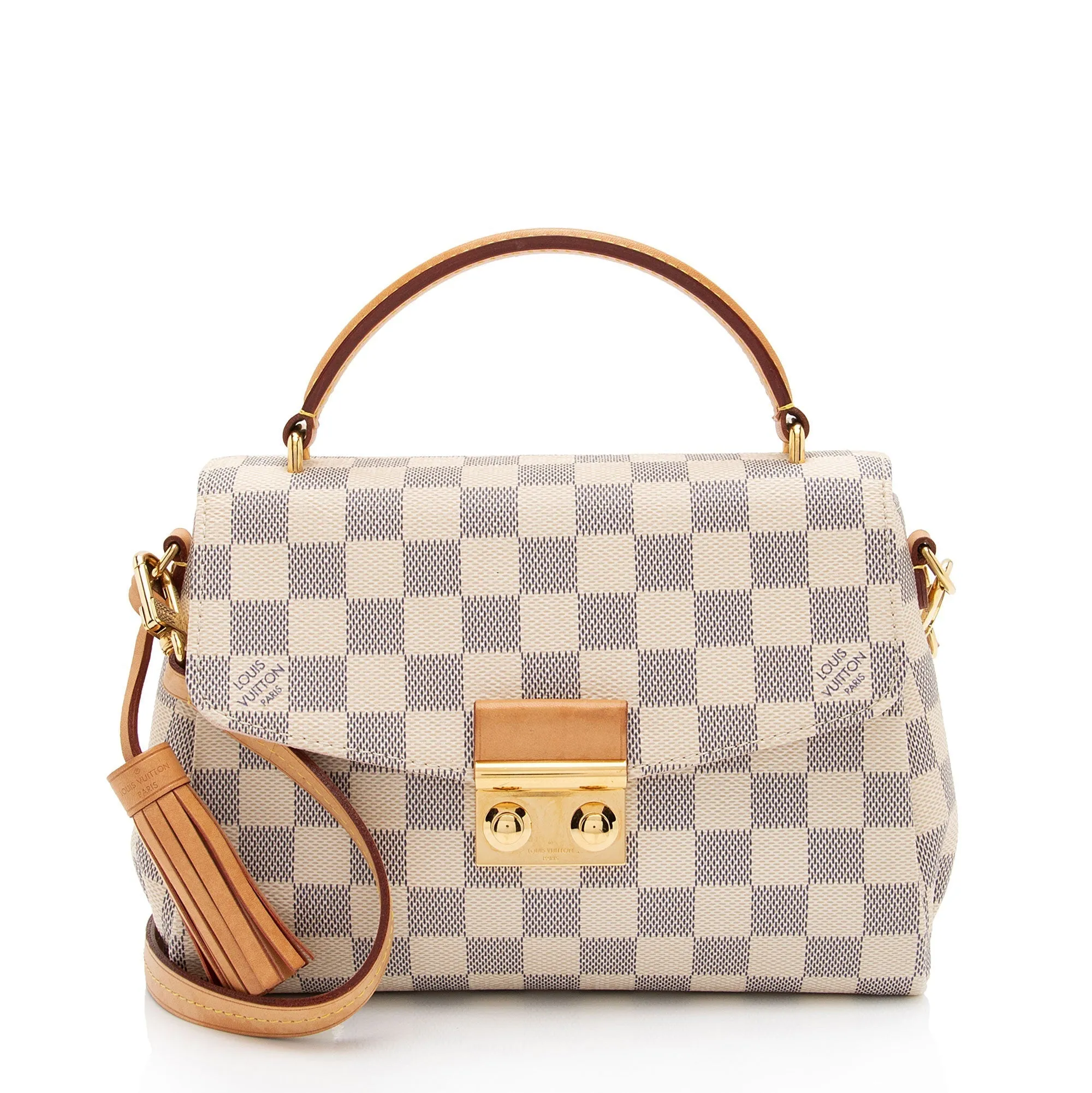 Louis Vuitton Damier Azur Croisette Shoulder Bag (SHF-SJuLJB)