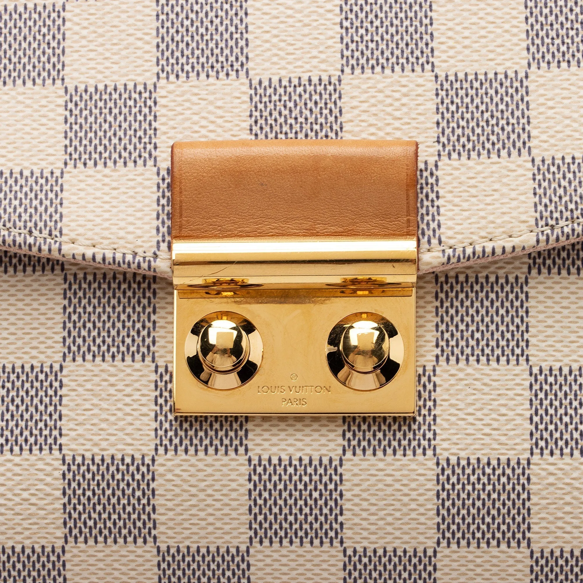Louis Vuitton Damier Azur Croisette Shoulder Bag (SHF-SJuLJB)