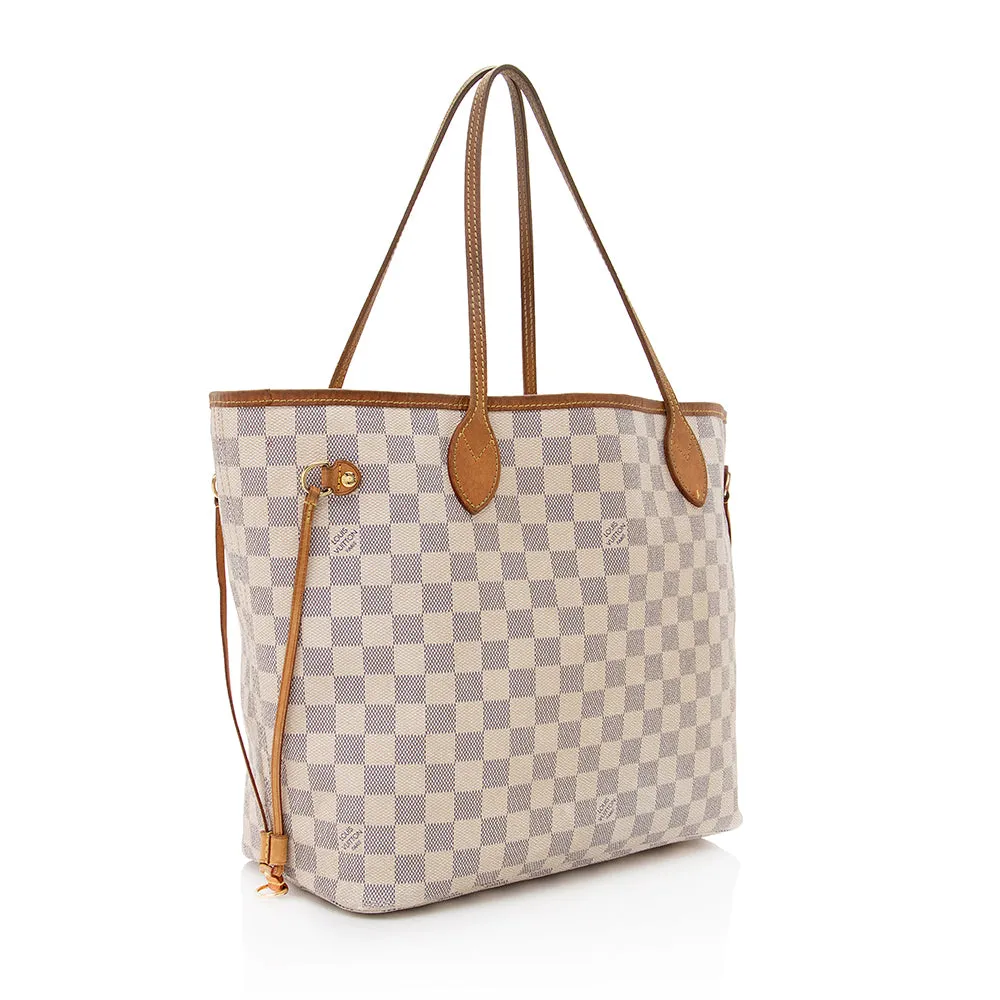 Louis Vuitton Damier Azur Neverfull MM Tote (SHF-19519)