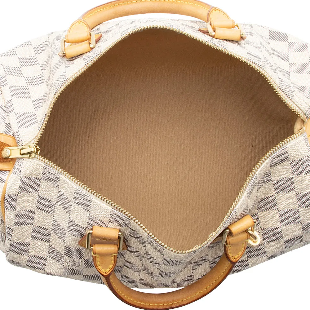Louis Vuitton Damier Azur Speedy 30 Satchel (SHF-15538)