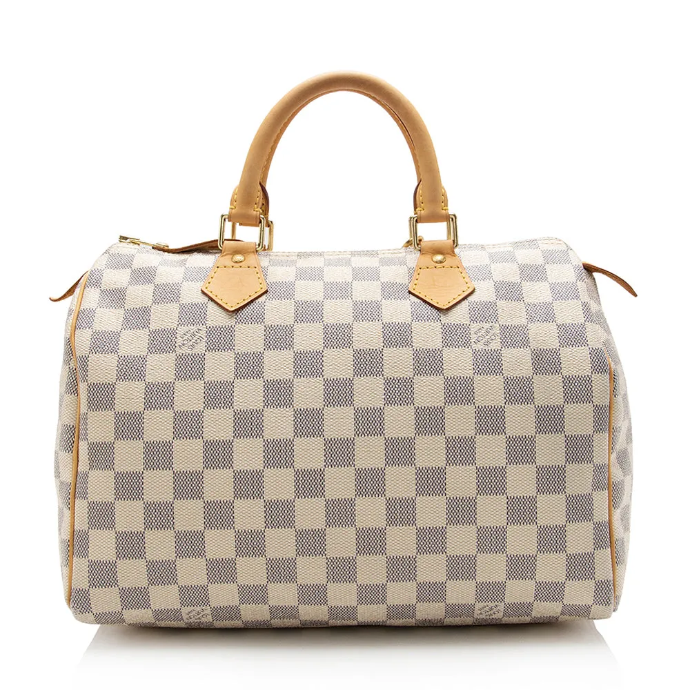 Louis Vuitton Damier Azur Speedy 30 Satchel (SHF-15538)