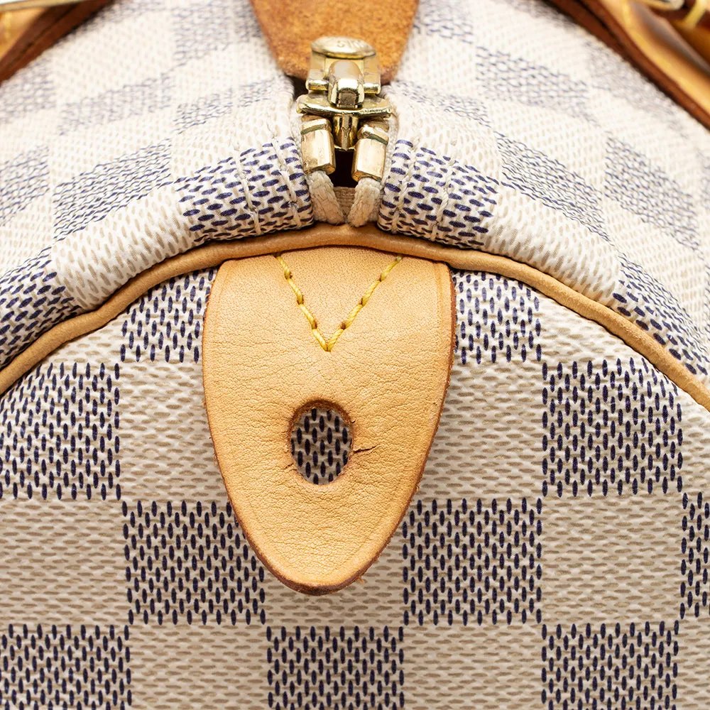 Louis Vuitton Damier Azur Speedy 30 Satchel (SHF-15538)