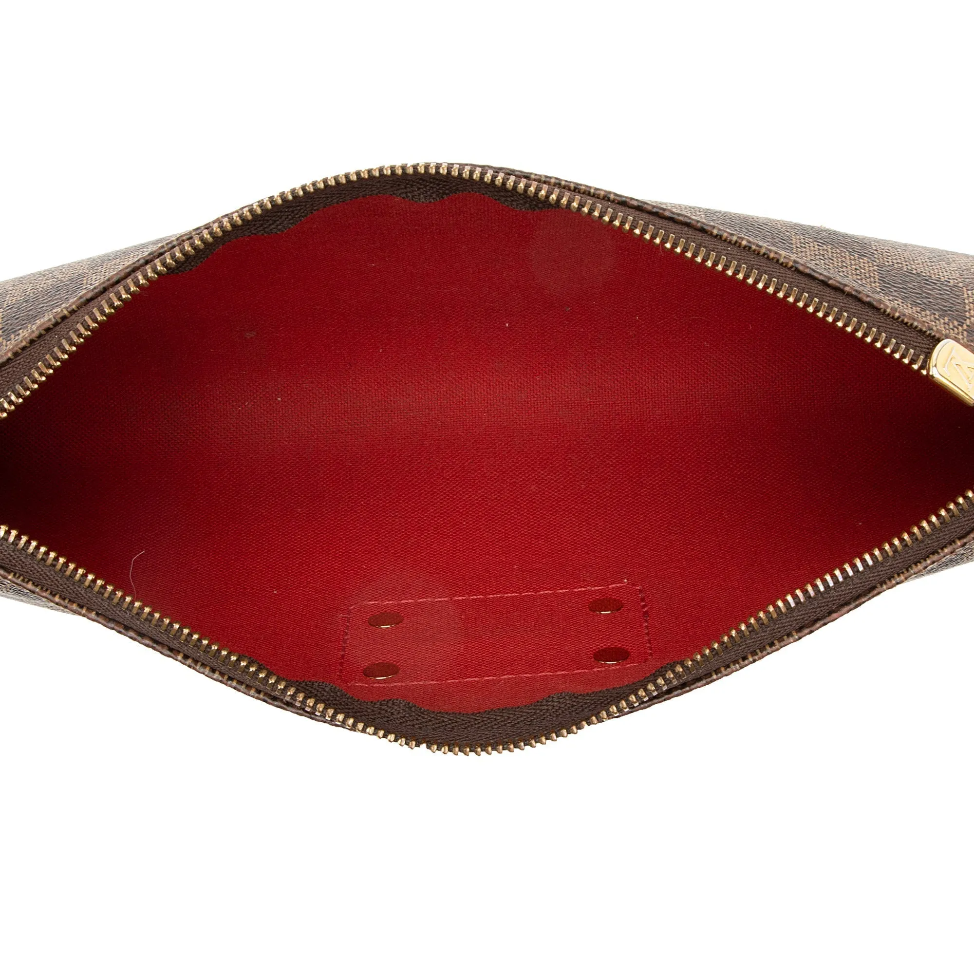 Louis Vuitton Damier Ebene Eva Clutch (SHF-22505)