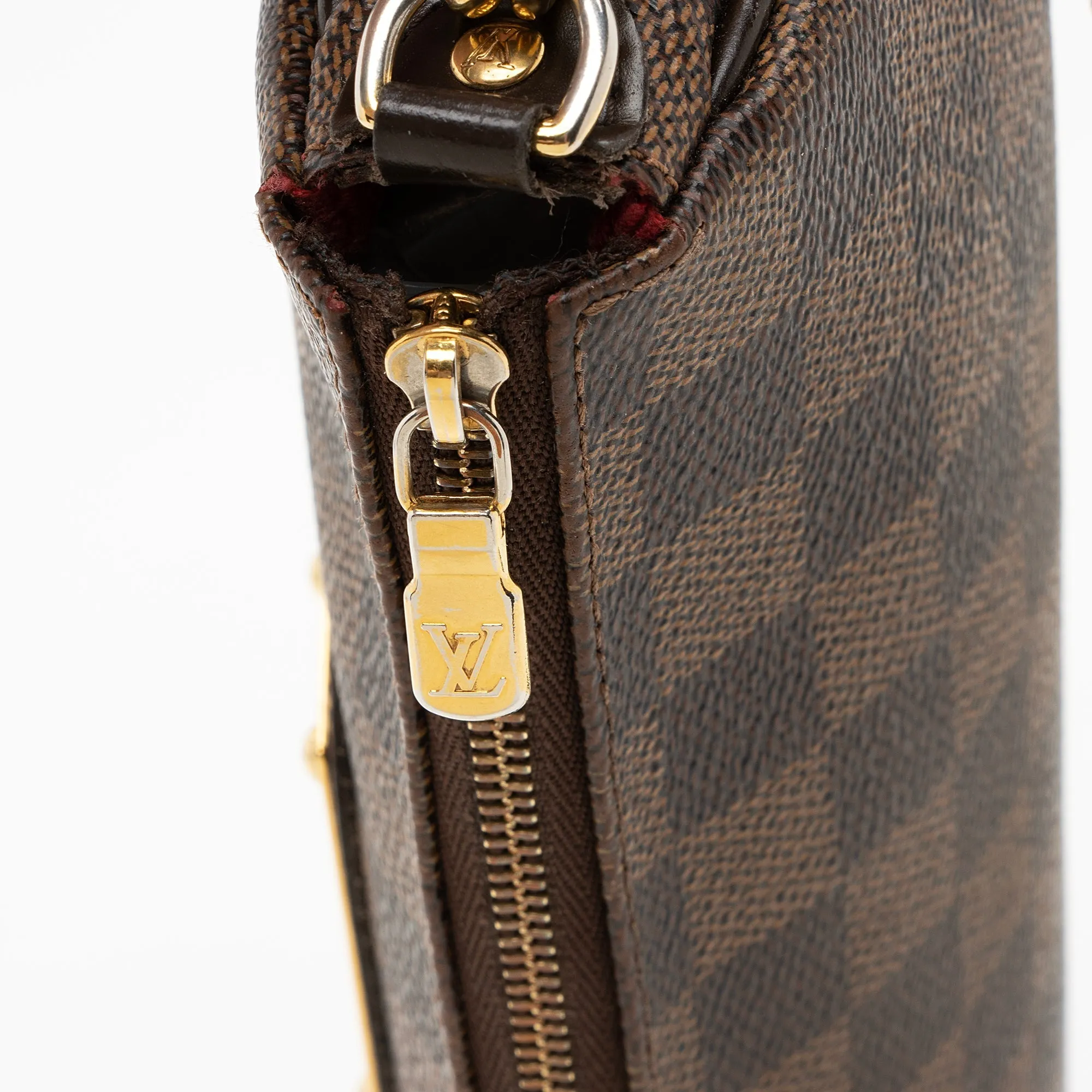 Louis Vuitton Damier Ebene Eva Clutch (SHF-22505)