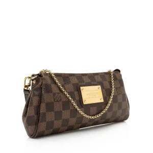 Louis Vuitton Damier Ebene Eva Clutch (SHF-22505)