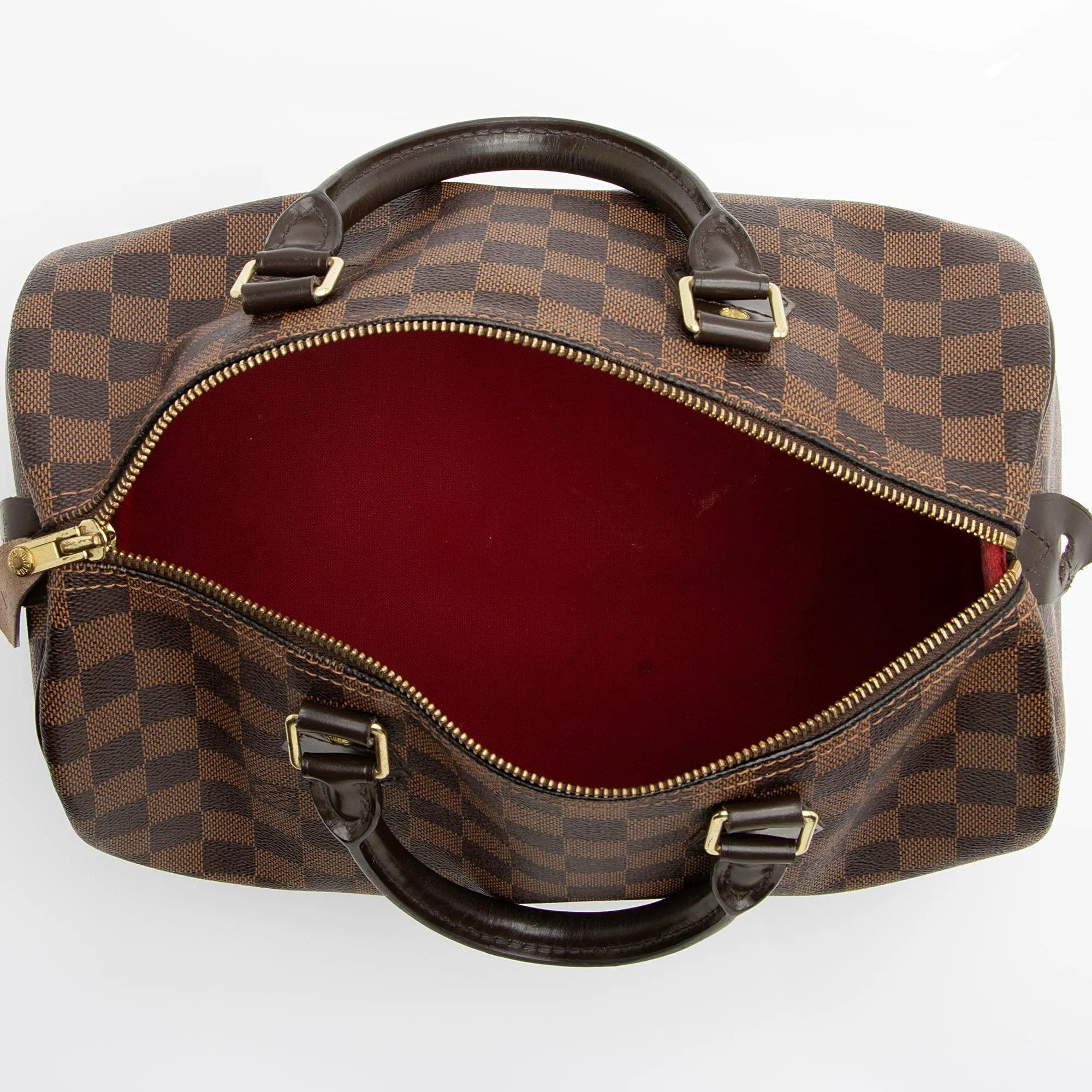 Louis Vuitton Damier Ebene Speedy 30 Satchel (SHF-bUu1Db)