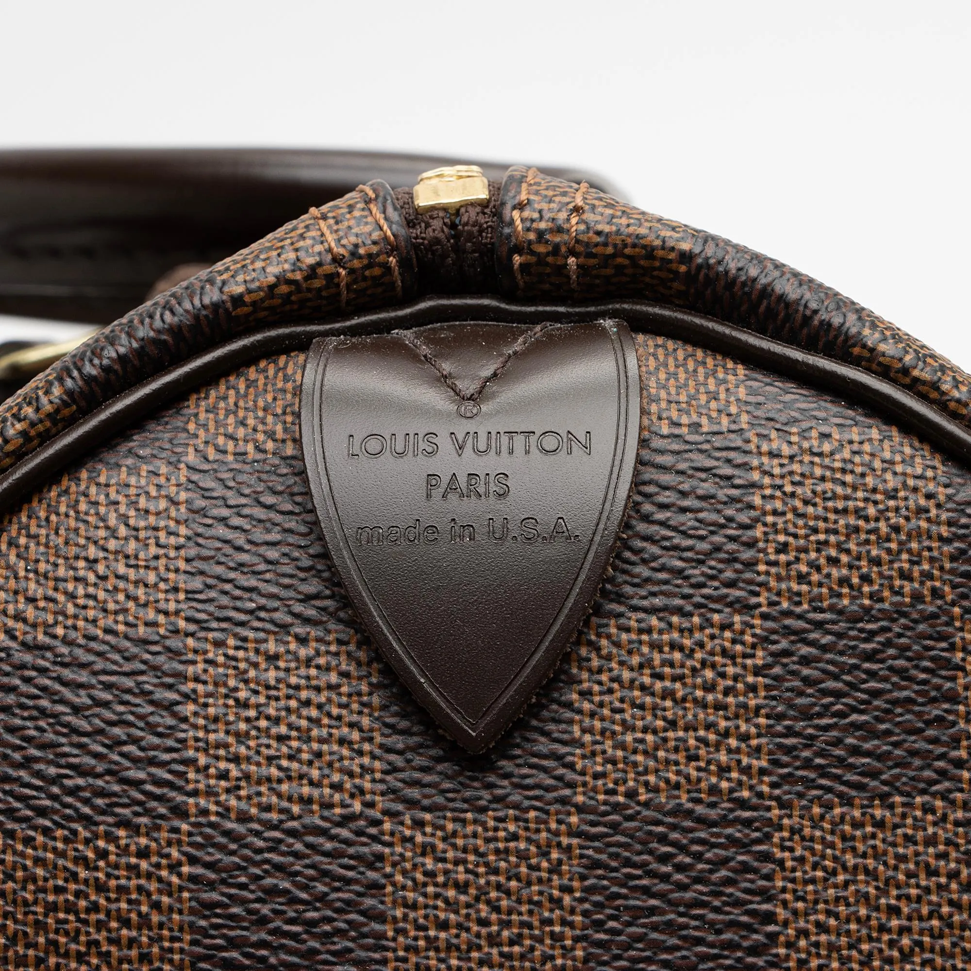 Louis Vuitton Damier Ebene Speedy 30 Satchel (SHF-bUu1Db)