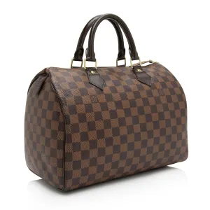 Louis Vuitton Damier Ebene Speedy 30 Satchel (SHF-bUu1Db)