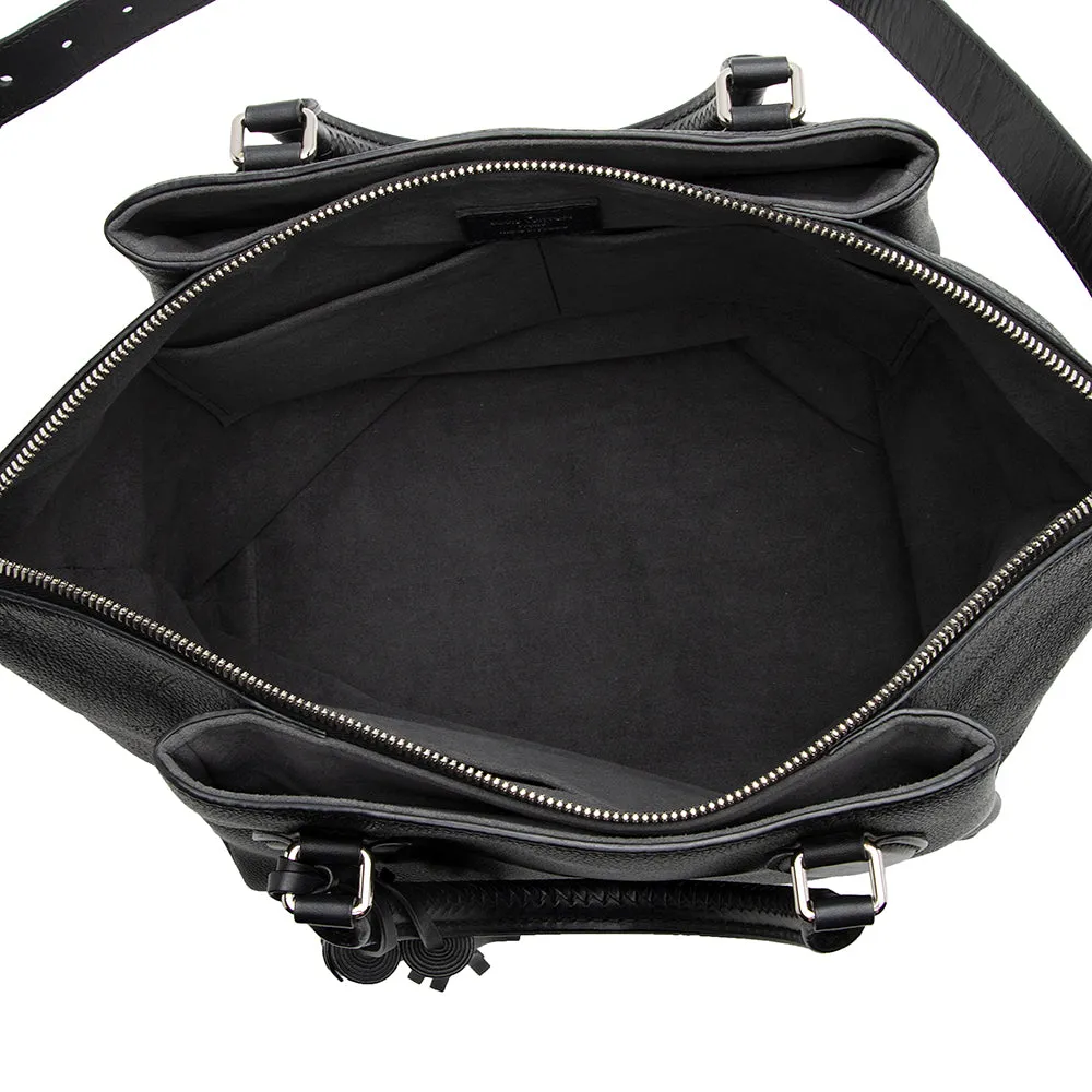 Louis Vuitton Mahina Leather Haumea Satchel (SHF-21619)