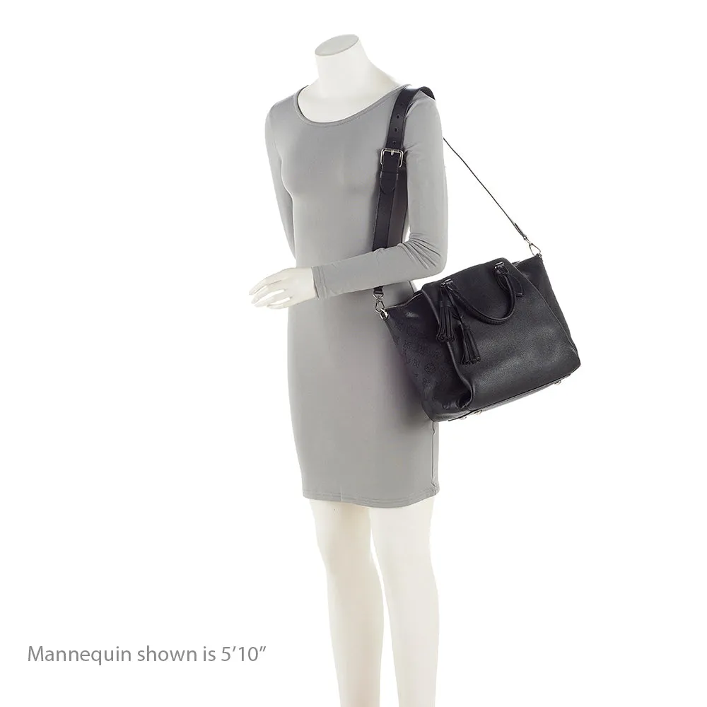 Louis Vuitton Mahina Leather Haumea Satchel (SHF-21619)