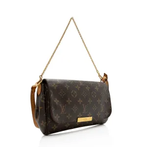 Louis Vuitton Monogram Canvas Favorite MM Shoulder Bag (SHF-21596)