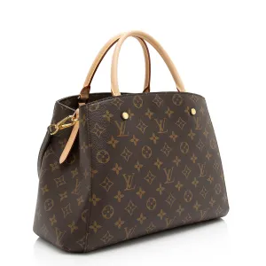 Louis Vuitton Monogram Canvas Montaigne MM Tote (SHF-23444)