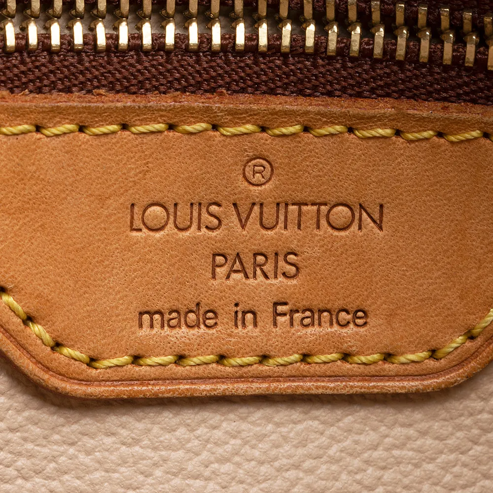 Louis Vuitton Monogram Canvas Petit Bucket Tote (SHF-21305)