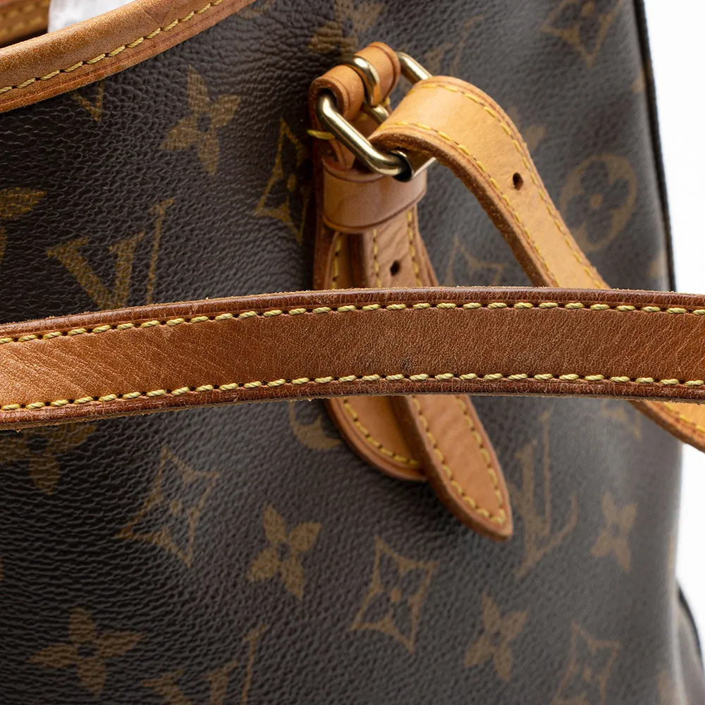 Louis Vuitton Monogram Canvas Petit Bucket Tote (SHF-21305)