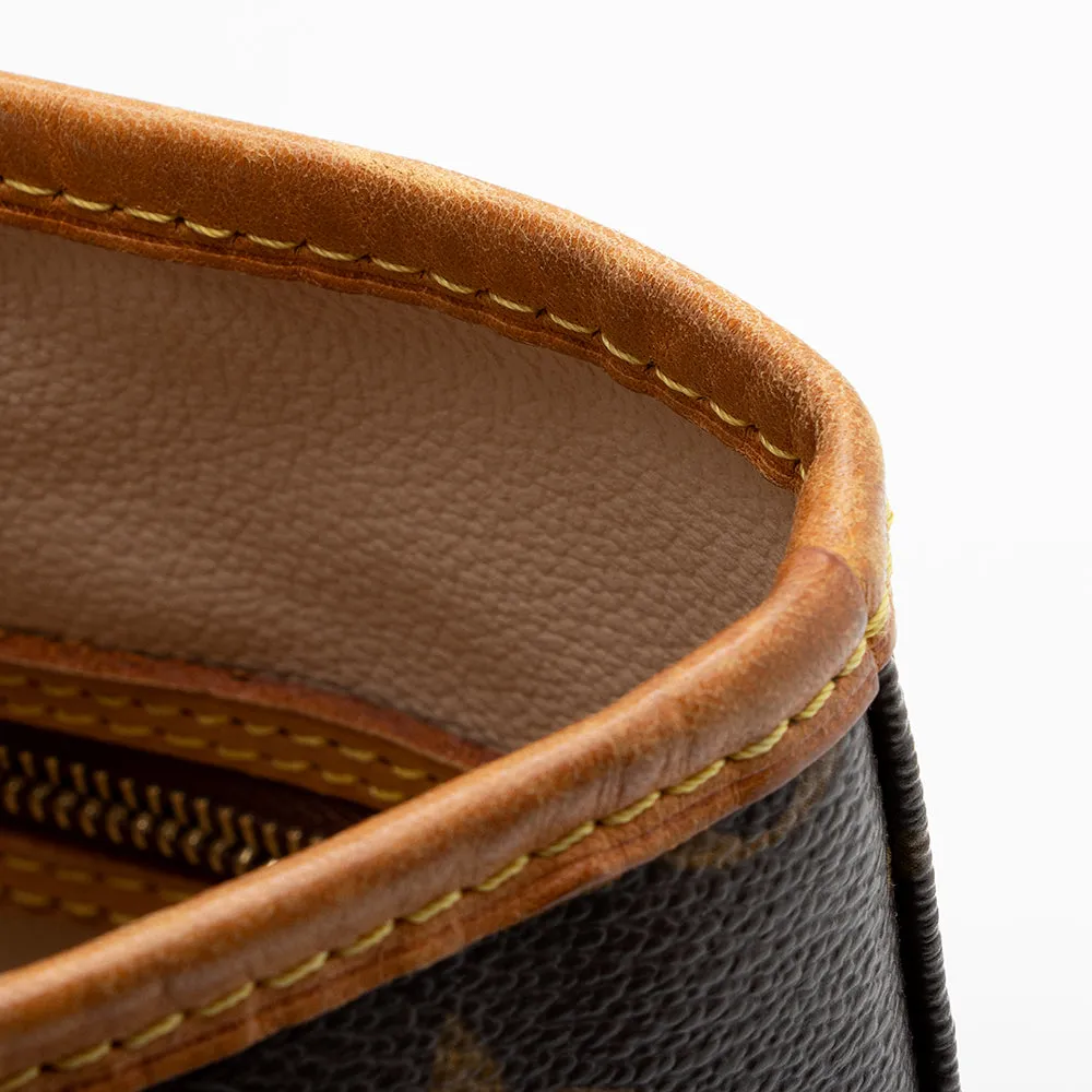 Louis Vuitton Monogram Canvas Petit Bucket Tote (SHF-21305)