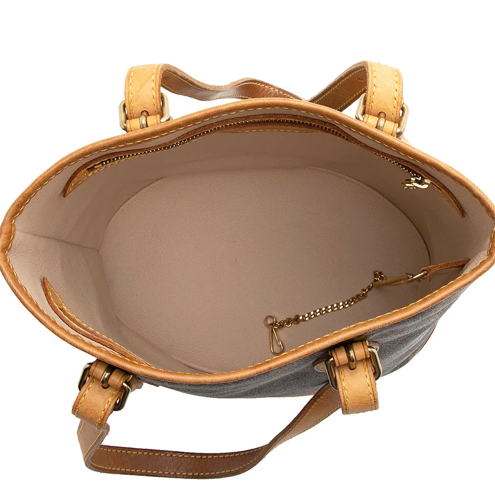 Louis Vuitton Monogram Canvas Petit Bucket Tote (SHF-21305)